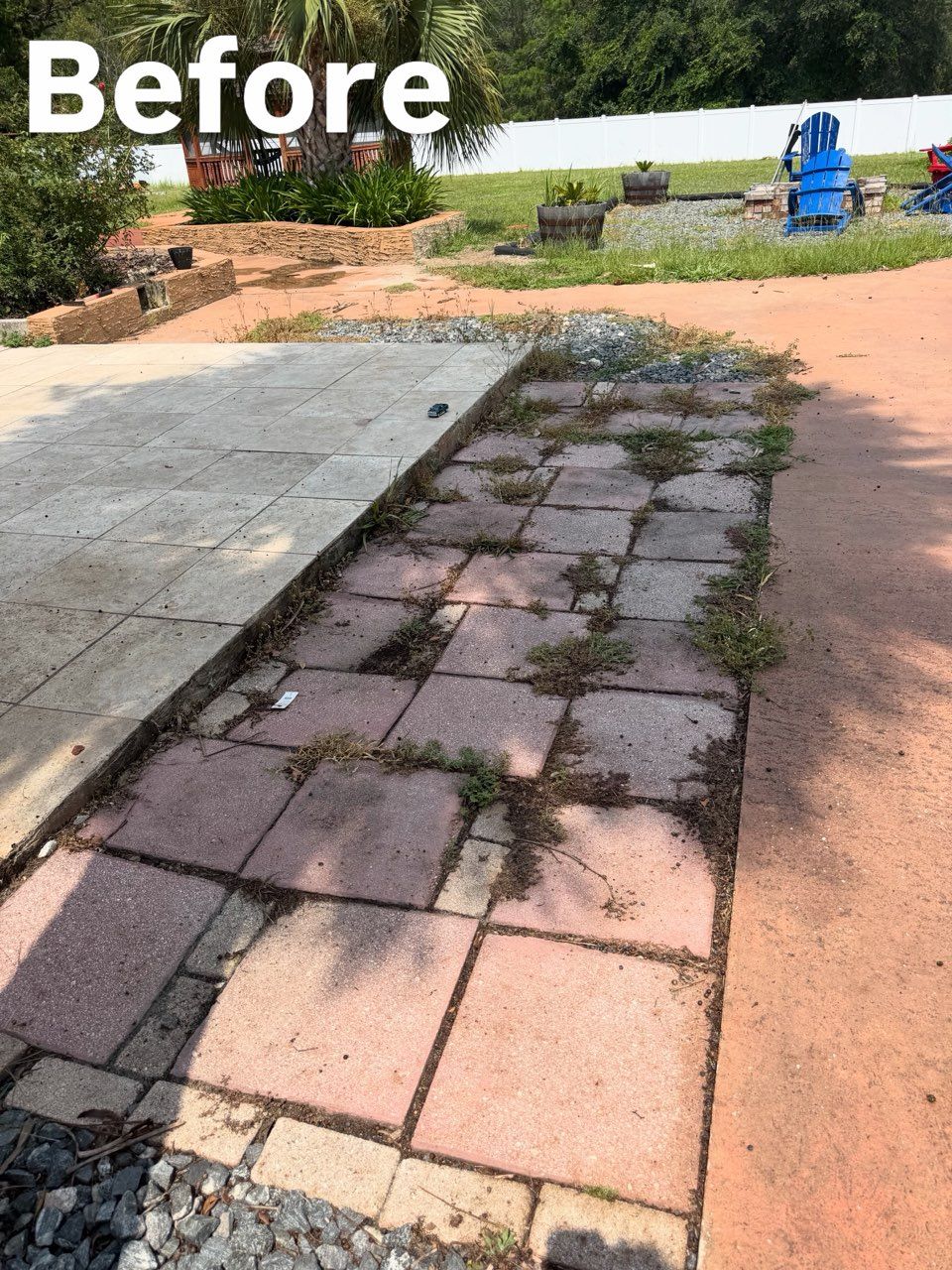 Before and after - before